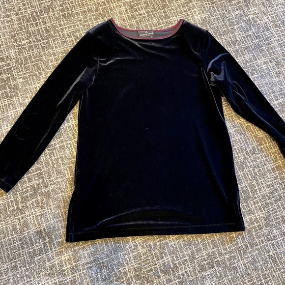 Carole Little Pants - Pant suit. Carole Little black velvet.